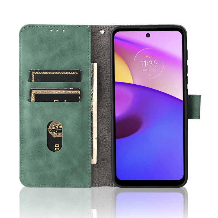 For Motorola Moto E20 / E30 / E40 Skin Feel Magnetic Horizontal Flip Phone Leather Case with Holder & Card Slots & Wallet