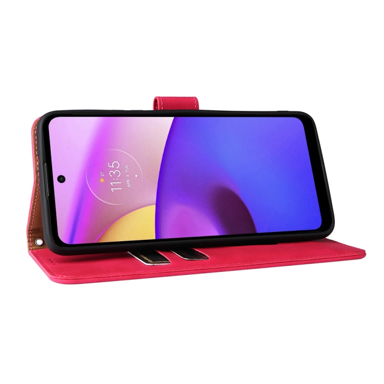 For Motorola Moto E20 / E30 / E40 Skin Feel Magnetic Horizontal Flip Phone Leather Case with Holder & Card Slots & Wallet
