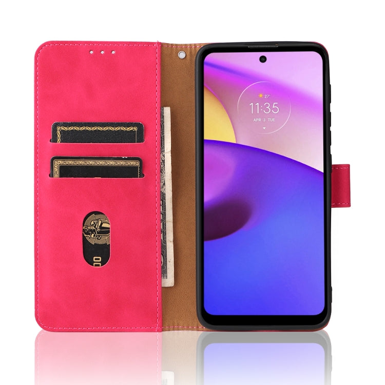 For Motorola Moto E20 / E30 / E40 Skin Feel Magnetic Horizontal Flip Phone Leather Case with Holder & Card Slots & Wallet