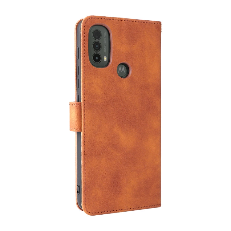 For Motorola Moto E20 / E30 / E40 Skin Feel Magnetic Horizontal Flip Phone Leather Case with Holder & Card Slots & Wallet