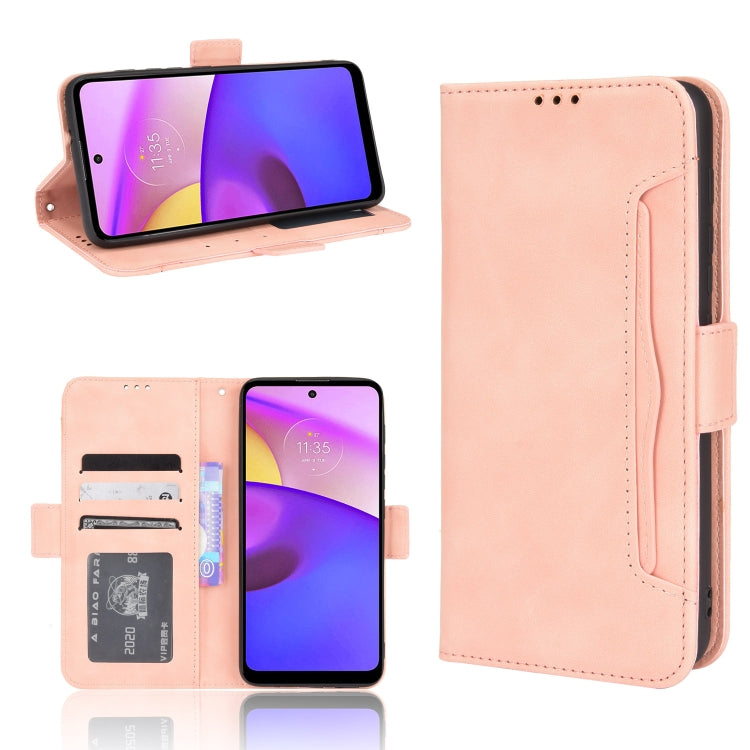 For Motorola Moto E40/E30/E20 Skin Feel Calf Pattern Horizontal Flip Leather Phone Case with Holder & Card Slots & Photo Frame