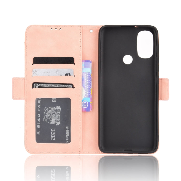 For Motorola Moto E40/E30/E20 Skin Feel Calf Pattern Horizontal Flip Leather Phone Case with Holder & Card Slots & Photo Frame