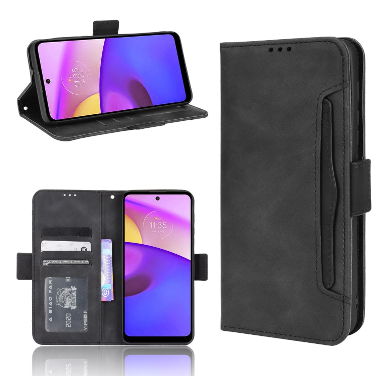 For Motorola Moto E40/E30/E20 Skin Feel Calf Pattern Horizontal Flip Leather Phone Case with Holder & Card Slots & Photo Frame