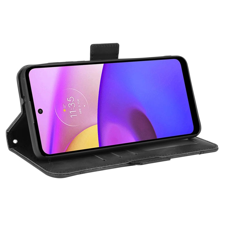 For Motorola Moto E40/E30/E20 Skin Feel Calf Pattern Horizontal Flip Leather Phone Case with Holder & Card Slots & Photo Frame
