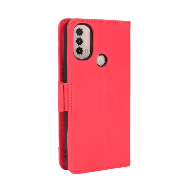 For Motorola Moto E40/E30/E20 Skin Feel Calf Pattern Horizontal Flip Leather Phone Case with Holder & Card Slots & Photo Frame