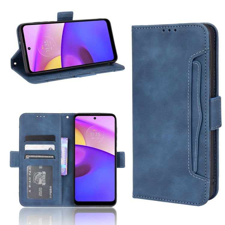 For Motorola Moto E40/E30/E20 Skin Feel Calf Pattern Horizontal Flip Leather Phone Case with Holder & Card Slots & Photo Frame