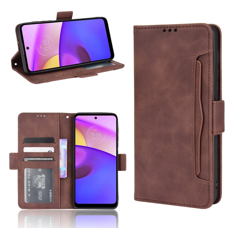 For Motorola Moto E40/E30/E20 Skin Feel Calf Pattern Horizontal Flip Leather Phone Case with Holder & Card Slots & Photo Frame