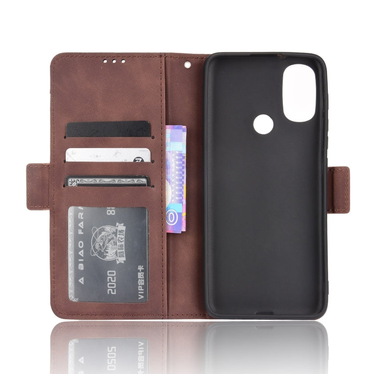 For Motorola Moto E40/E30/E20 Skin Feel Calf Pattern Horizontal Flip Leather Phone Case with Holder & Card Slots & Photo Frame