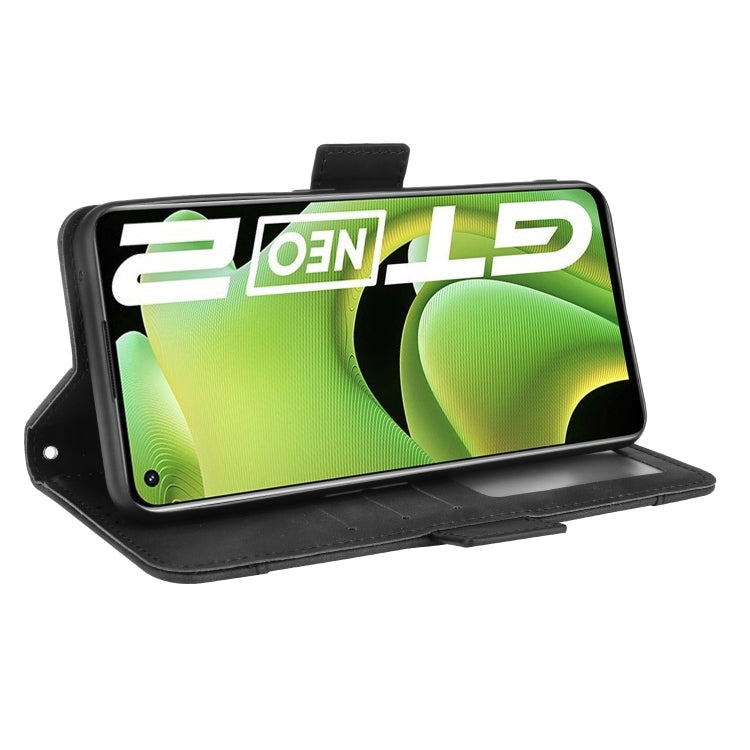 For OPPO Realme GT Neo2 Skin Feel Calf Pattern Horizontal Flip Leather Phone Case with Holder & Card Slots & Photo Frame