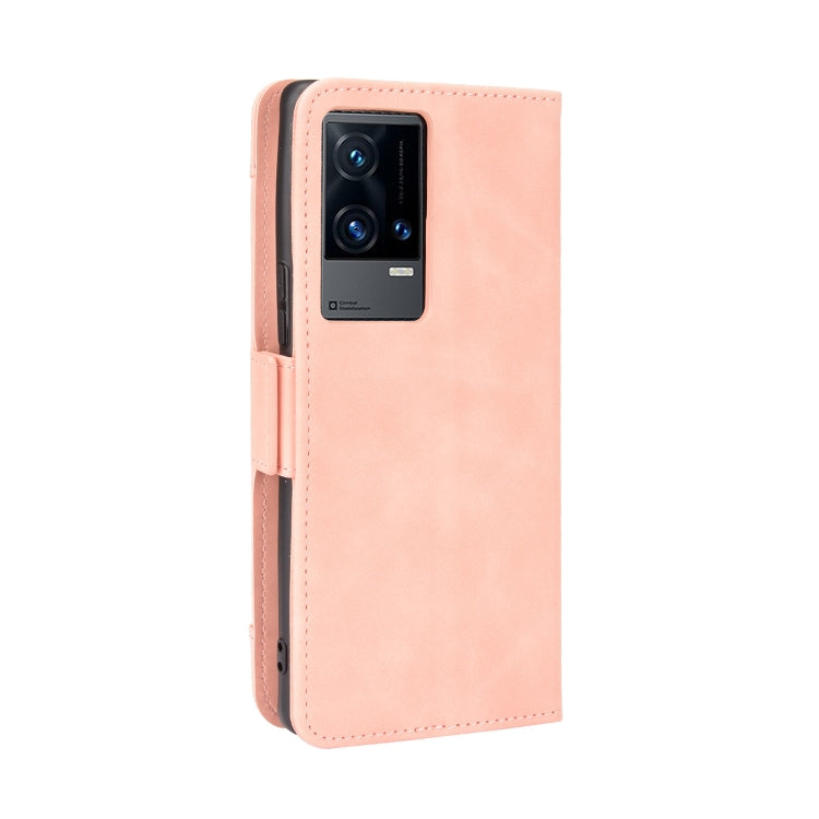 For vivo iQOO 8 Pro Skin Feel Calf Pattern Horizontal Flip Leather Phone Case with Holder & Card Slots & Photo Frame