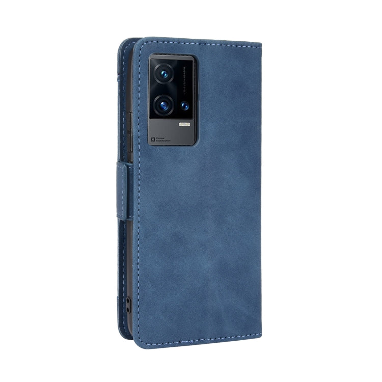 For vivo iQOO 8 Pro Skin Feel Calf Pattern Horizontal Flip Leather Phone Case with Holder & Card Slots & Photo Frame