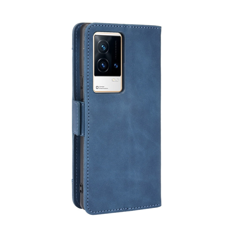For vivo iQOO 8 Skin Feel Calf Pattern Horizontal Flip Leather Phone Case with Holder & Card Slots & Photo Frame