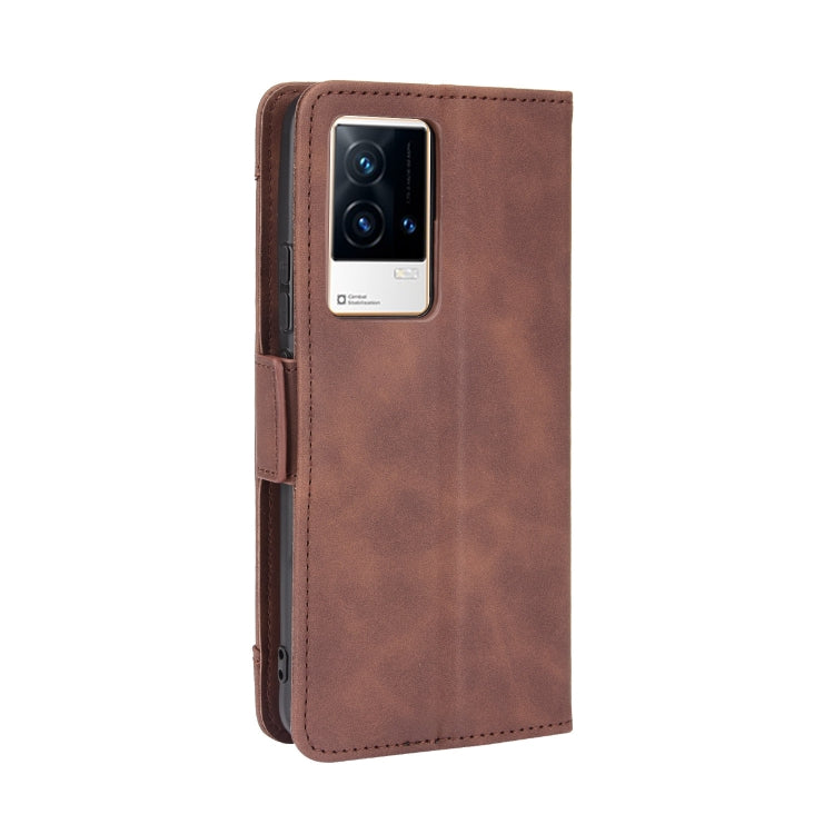 For vivo iQOO 8 Skin Feel Calf Pattern Horizontal Flip Leather Phone Case with Holder & Card Slots & Photo Frame