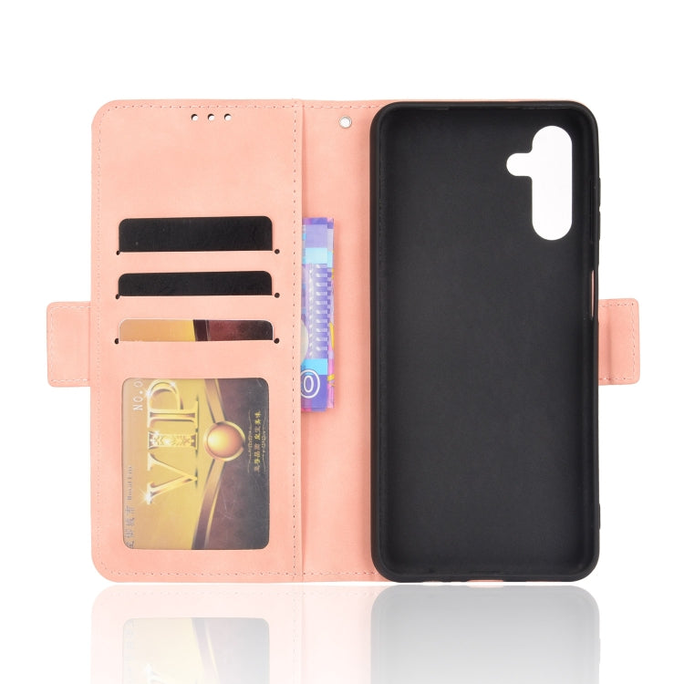 For Samsung Galaxy A13 5G Skin Feel Calf Pattern Horizontal Flip Leather Phone Case with Holder & Card Slots & Photo Frame