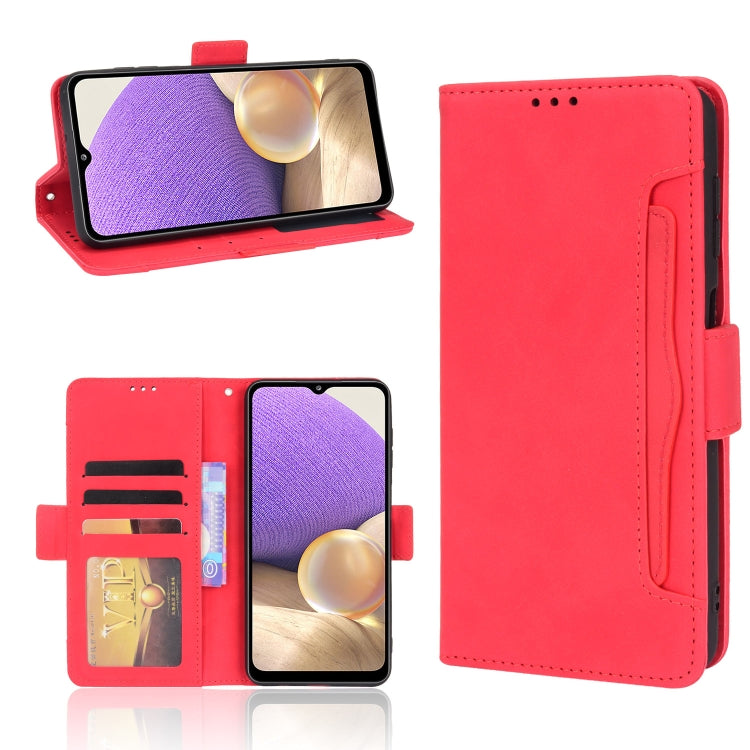 For Samsung Galaxy A13 5G Skin Feel Calf Pattern Horizontal Flip Leather Phone Case with Holder & Card Slots & Photo Frame