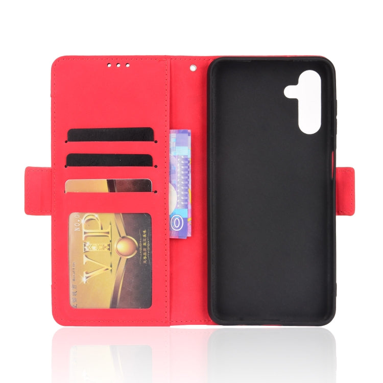 For Samsung Galaxy A13 5G Skin Feel Calf Pattern Horizontal Flip Leather Phone Case with Holder & Card Slots & Photo Frame