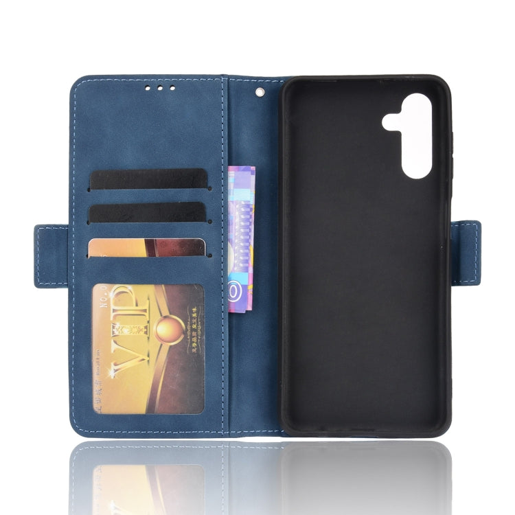 For Samsung Galaxy A13 5G Skin Feel Calf Pattern Horizontal Flip Leather Phone Case with Holder & Card Slots & Photo Frame