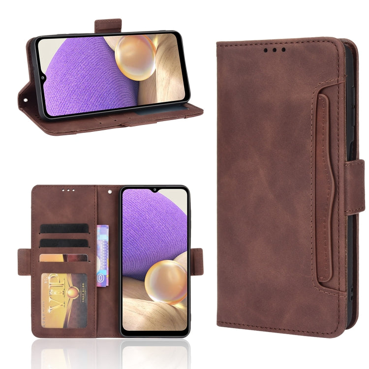 For Samsung Galaxy A13 5G Skin Feel Calf Pattern Horizontal Flip Leather Phone Case with Holder & Card Slots & Photo Frame
