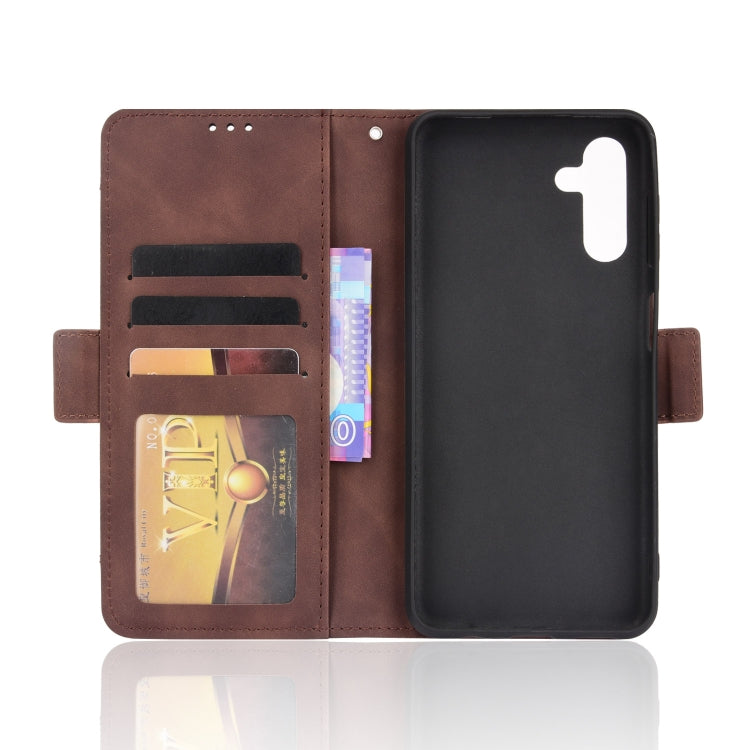 For Samsung Galaxy A13 5G Skin Feel Calf Pattern Horizontal Flip Leather Phone Case with Holder & Card Slots & Photo Frame