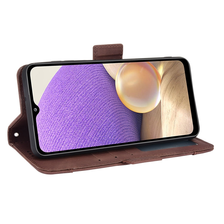 For Samsung Galaxy A13 5G Skin Feel Calf Pattern Horizontal Flip Leather Phone Case with Holder & Card Slots & Photo Frame