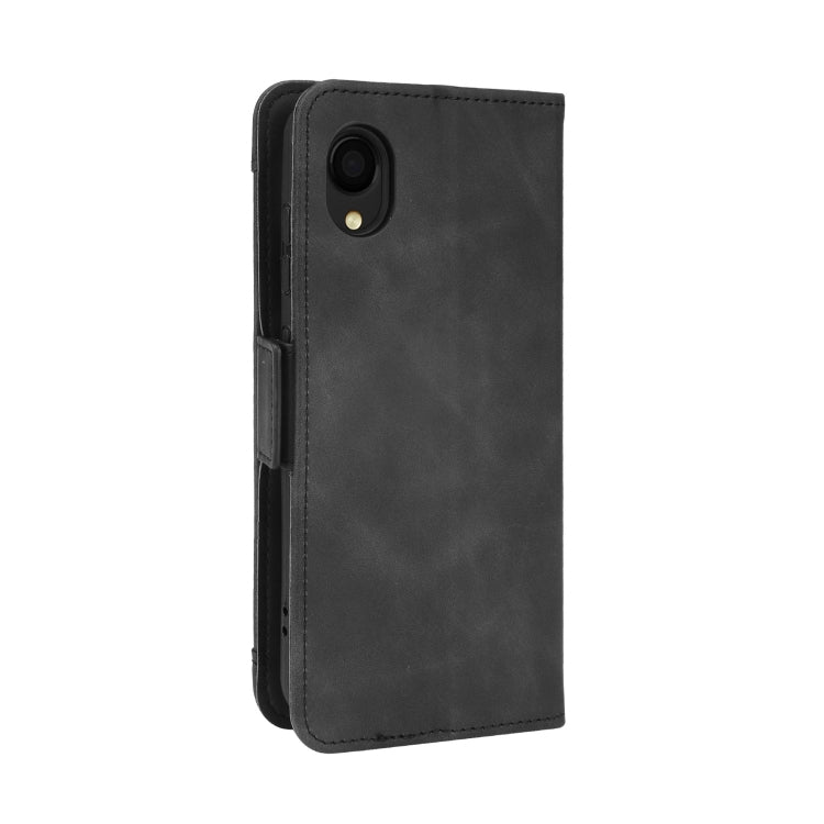 For Samsung Galaxy A22 5G JP Version Skin Feel Calf Pattern Horizontal Flip Leather Phone Case with Holder & Card Slots & Photo Frame