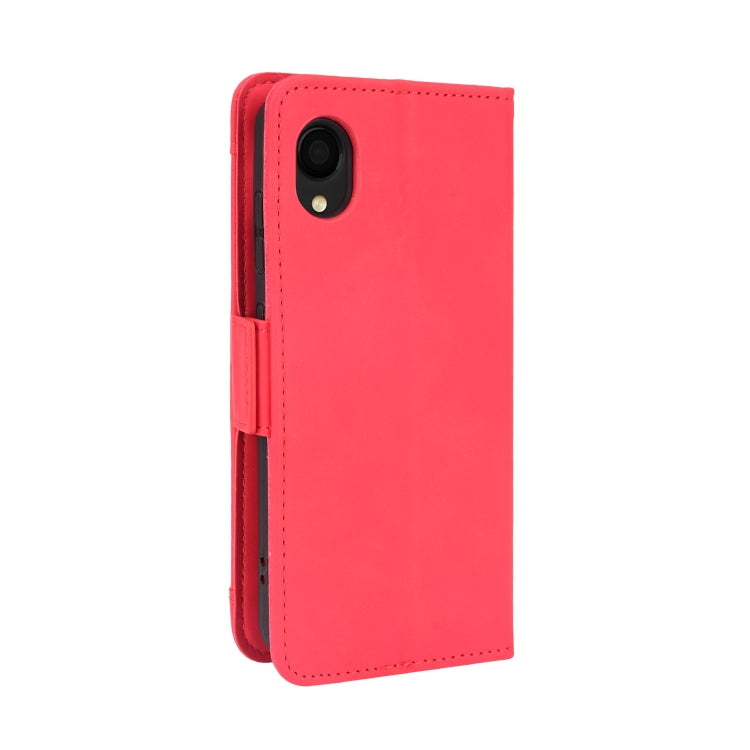 For Samsung Galaxy A22 5G JP Version Skin Feel Calf Pattern Horizontal Flip Leather Phone Case with Holder & Card Slots & Photo Frame