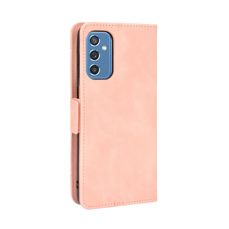 For Samsung Galaxy M52 5G Skin Feel Calf Pattern Horizontal Flip Leather Phone Case with Holder & Card Slots & Photo Frame