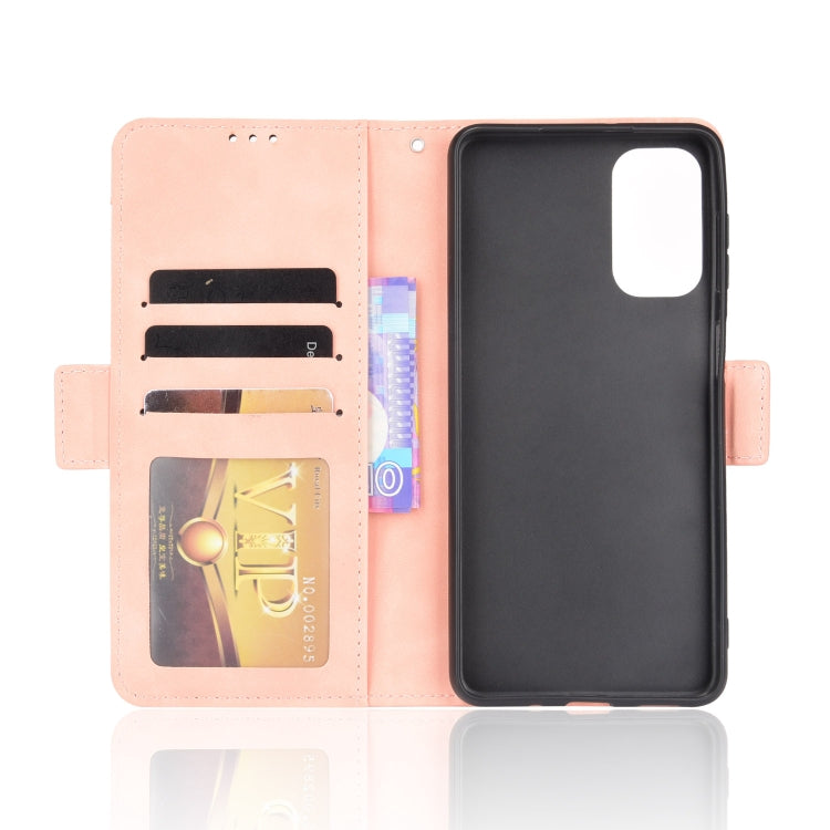 For Samsung Galaxy M52 5G Skin Feel Calf Pattern Horizontal Flip Leather Phone Case with Holder & Card Slots & Photo Frame