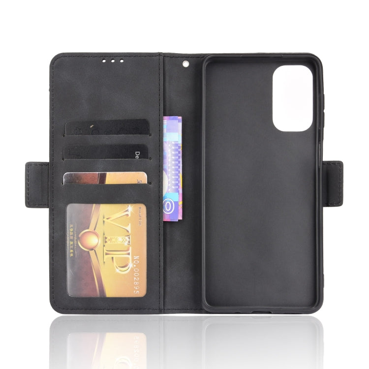 For Samsung Galaxy M52 5G Skin Feel Calf Pattern Horizontal Flip Leather Phone Case with Holder & Card Slots & Photo Frame