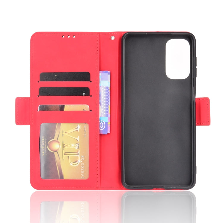 For Samsung Galaxy M52 5G Skin Feel Calf Pattern Horizontal Flip Leather Phone Case with Holder & Card Slots & Photo Frame