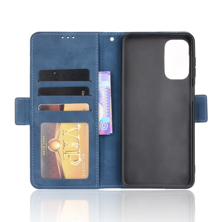 For Samsung Galaxy M52 5G Skin Feel Calf Pattern Horizontal Flip Leather Phone Case with Holder & Card Slots & Photo Frame