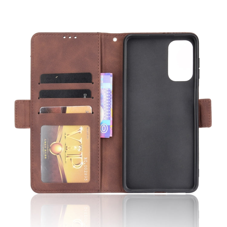 For Samsung Galaxy M52 5G Skin Feel Calf Pattern Horizontal Flip Leather Phone Case with Holder & Card Slots & Photo Frame