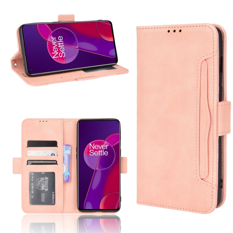 For OnePlus 9RT 5G Skin Feel Calf Pattern Horizontal Flip Leather Phone Case with Holder & Card Slots & Photo Frame