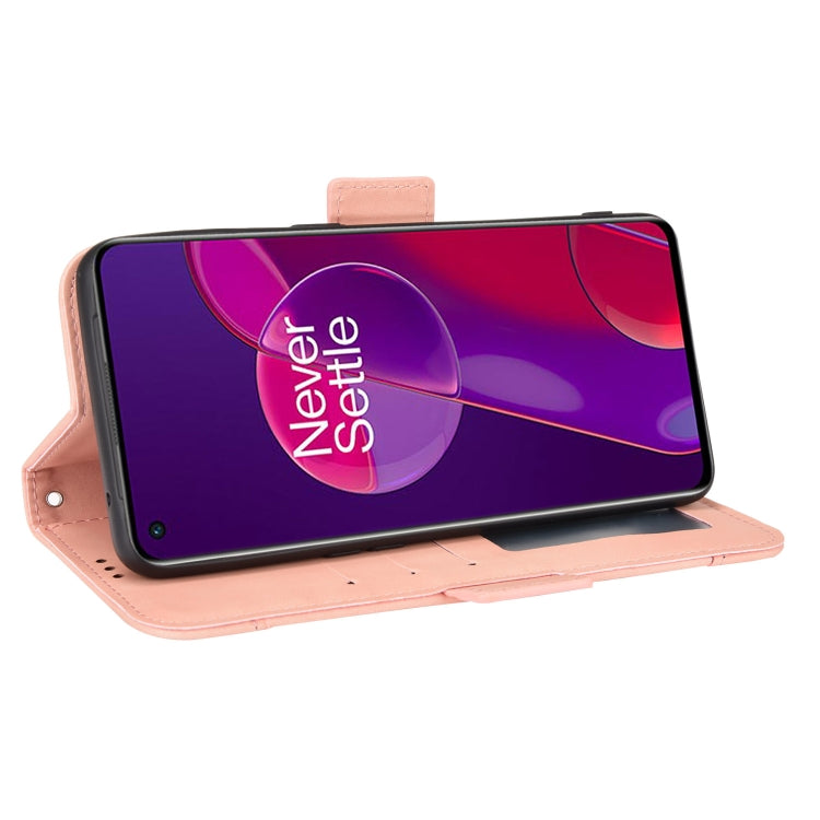 For OnePlus 9RT 5G Skin Feel Calf Pattern Horizontal Flip Leather Phone Case with Holder & Card Slots & Photo Frame