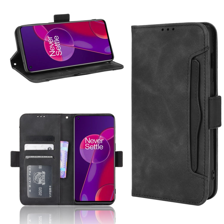 For OnePlus 9RT 5G Skin Feel Calf Pattern Horizontal Flip Leather Phone Case with Holder & Card Slots & Photo Frame