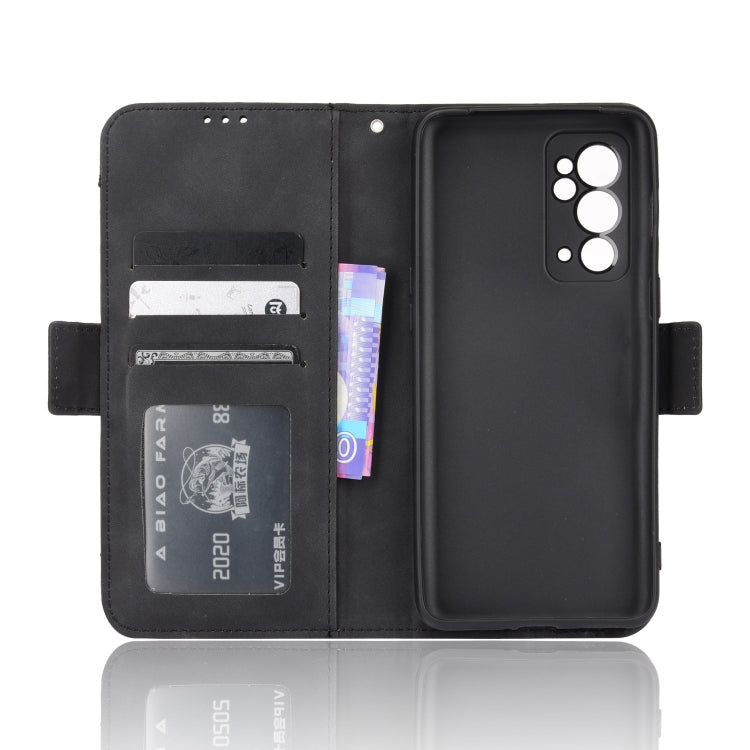 For OnePlus 9RT 5G Skin Feel Calf Pattern Horizontal Flip Leather Phone Case with Holder & Card Slots & Photo Frame
