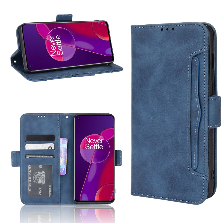 For OnePlus 9RT 5G Skin Feel Calf Pattern Horizontal Flip Leather Phone Case with Holder & Card Slots & Photo Frame