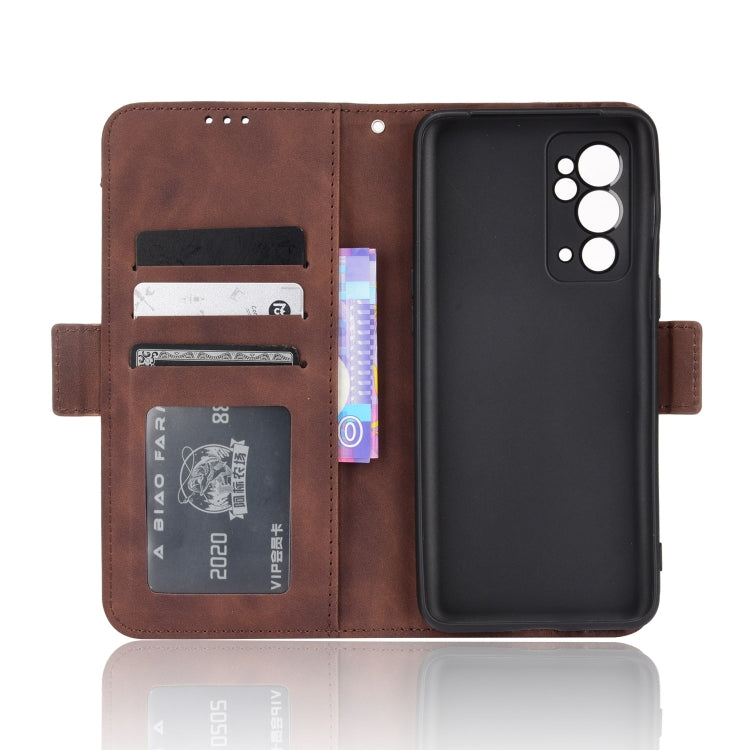 For OnePlus 9RT 5G Skin Feel Calf Pattern Horizontal Flip Leather Phone Case with Holder & Card Slots & Photo Frame