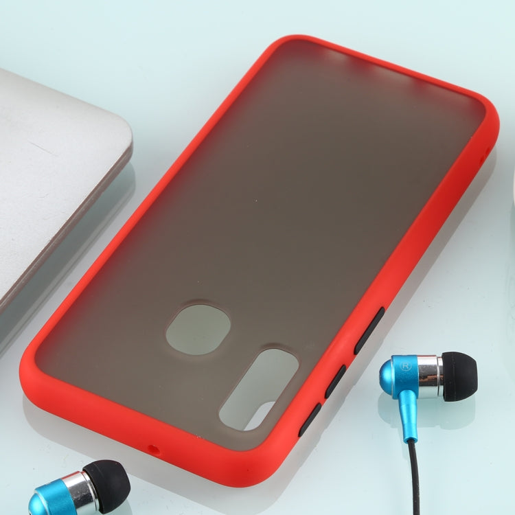 For Galaxy A10e Skin Hand Feeling Series Anti-fall Frosted PC+ TPU Case