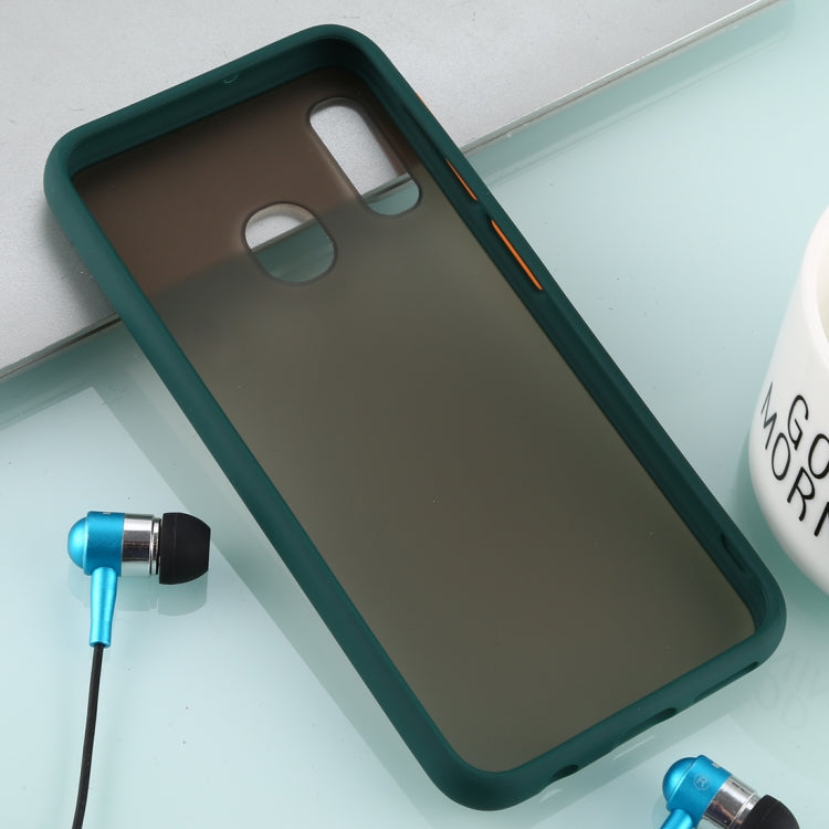 For Galaxy A10e Skin Hand Feeling Series Anti-fall Frosted PC+ TPU Case