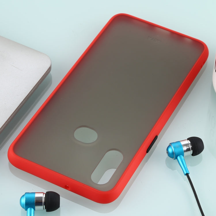 For Galaxy A10s Skin Hand Feeling Series Anti-fall Frosted PC+ TPU Case