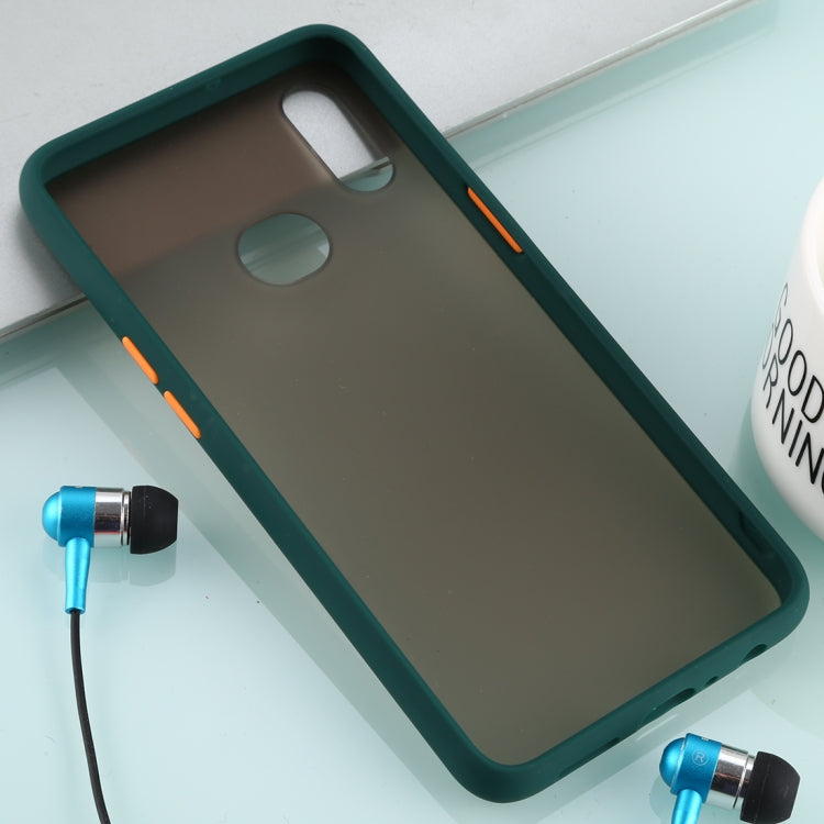 For Galaxy A10s Skin Hand Feeling Series Anti-fall Frosted PC+ TPU Case