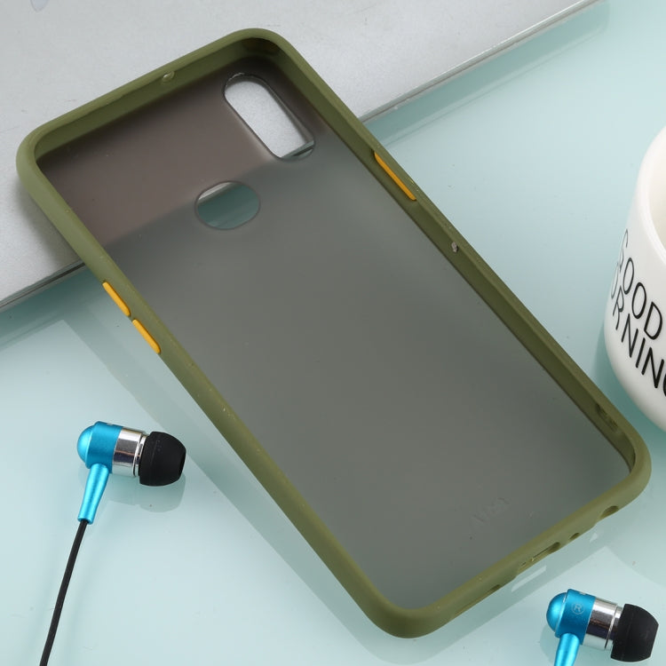 For Galaxy A10s Skin Hand Feeling Series Anti-fall Frosted PC+ TPU Case