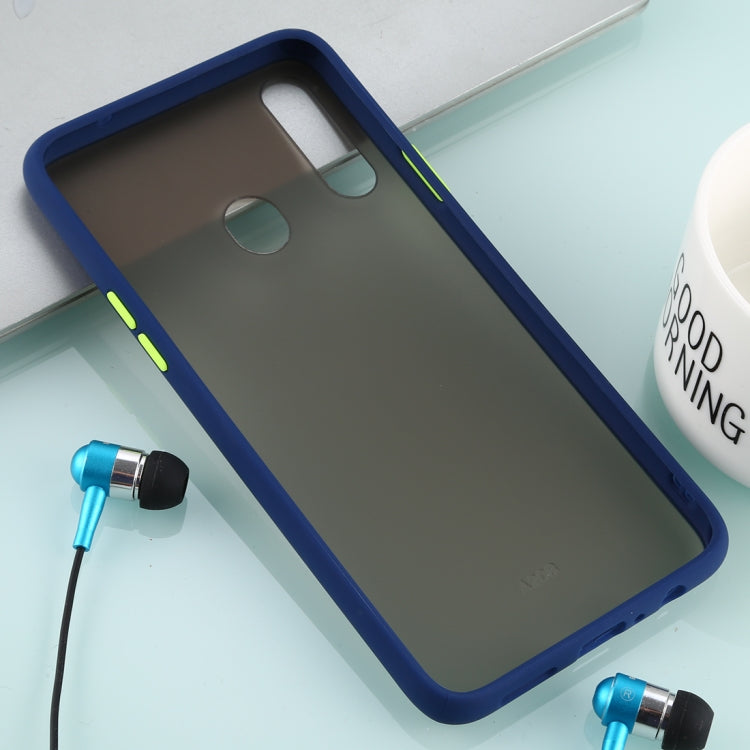 For Galaxy A20s Skin Hand Feeling Series Anti-fall Frosted PC+ TPU Case