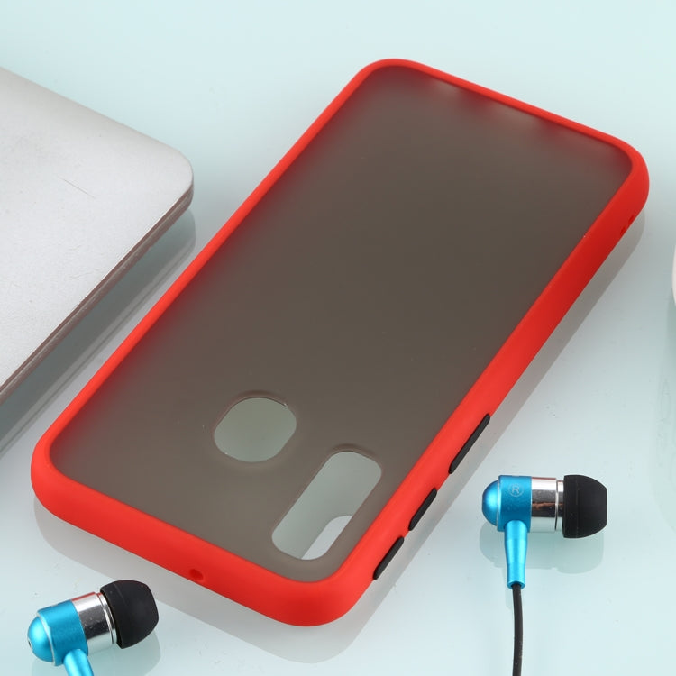 For Galaxy A40 Skin Hand Feeling Series Anti-fall Frosted PC+ TPU Case