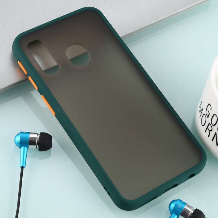 For Galaxy A40 Skin Hand Feeling Series Anti-fall Frosted PC+ TPU Case