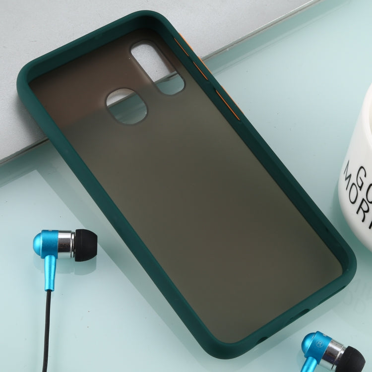 For Galaxy A40 Skin Hand Feeling Series Anti-fall Frosted PC+ TPU Case
