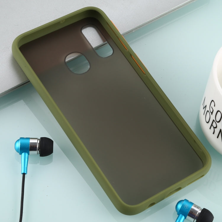 For Galaxy A40 Skin Hand Feeling Series Anti-fall Frosted PC+ TPU Case