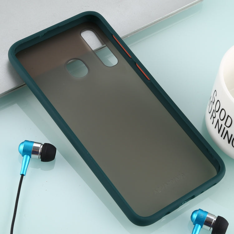 For Galaxy A50 Skin Hand Feeling Series Anti-fall Frosted PC+ TPU Case