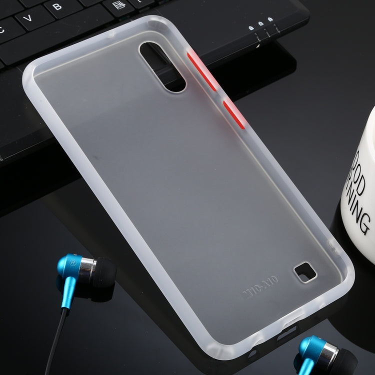 For Galaxy M10 Skin Hand Feeling Series Anti-fall Frosted PC+ TPU Case